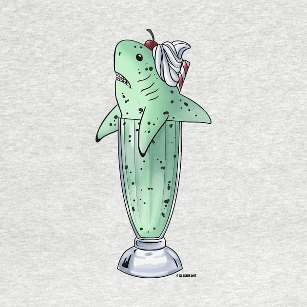 Mint Choco Chip Milkshark by lizstaley